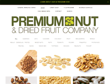 Tablet Screenshot of premiumnut.com